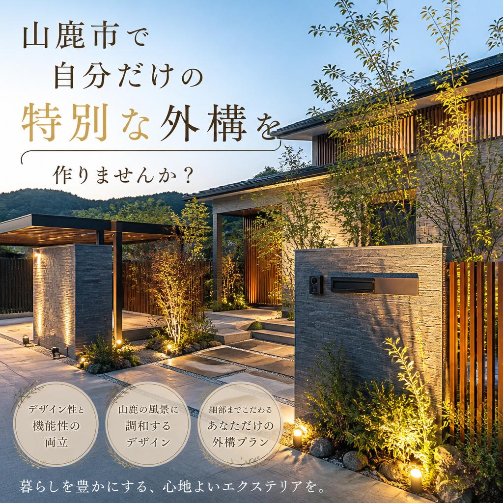 山鹿市で自分だけの特別な外構を作りませんか？