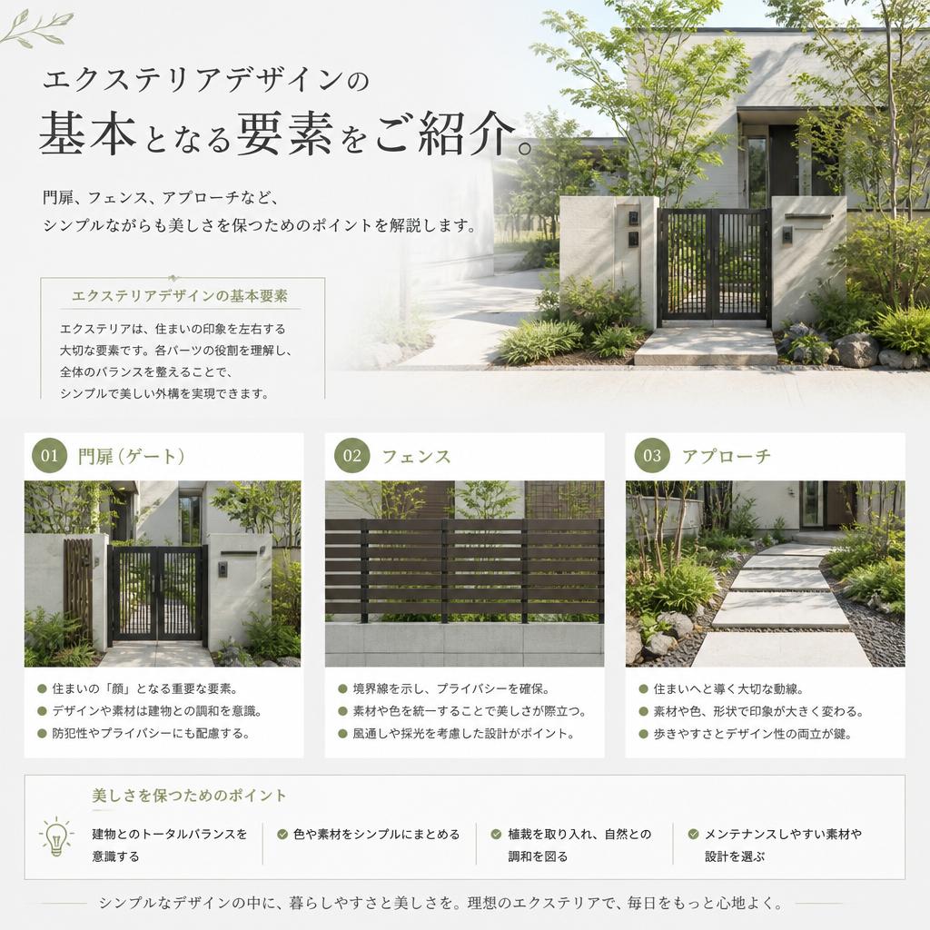 エクステリアデザインの「基本」