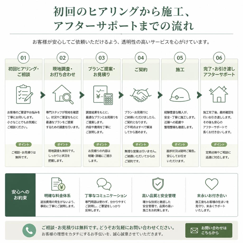サービスの流れ