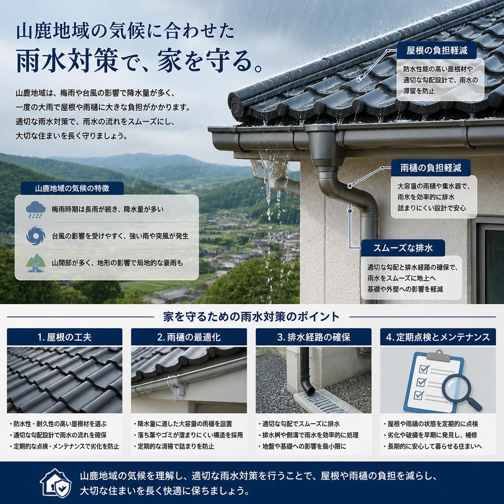 2. 山鹿の気候に合わせた雨水対策