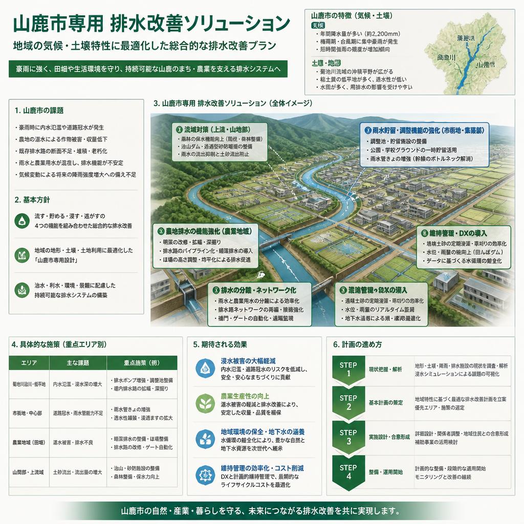 山鹿市に最適な排水ソリューション
