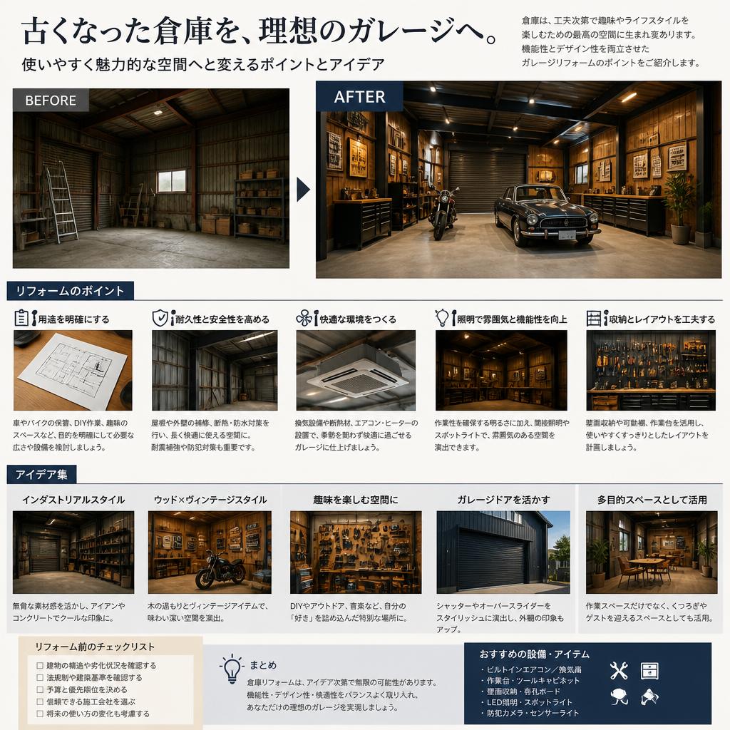 倉庫からガレージへの変身