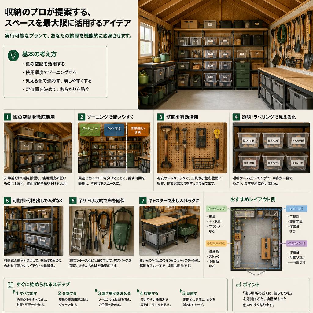 納屋の収納アイデア