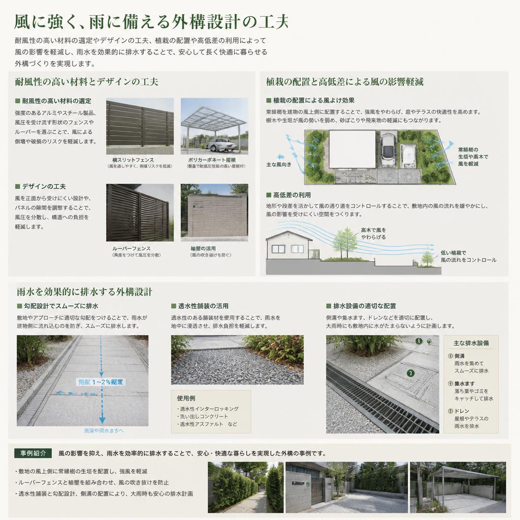 外構対策の具体例