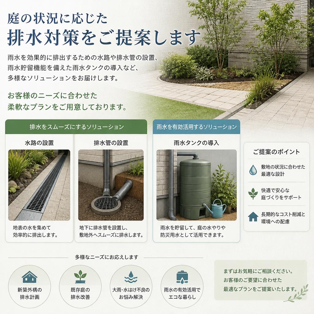 専門家が提案する排水対策