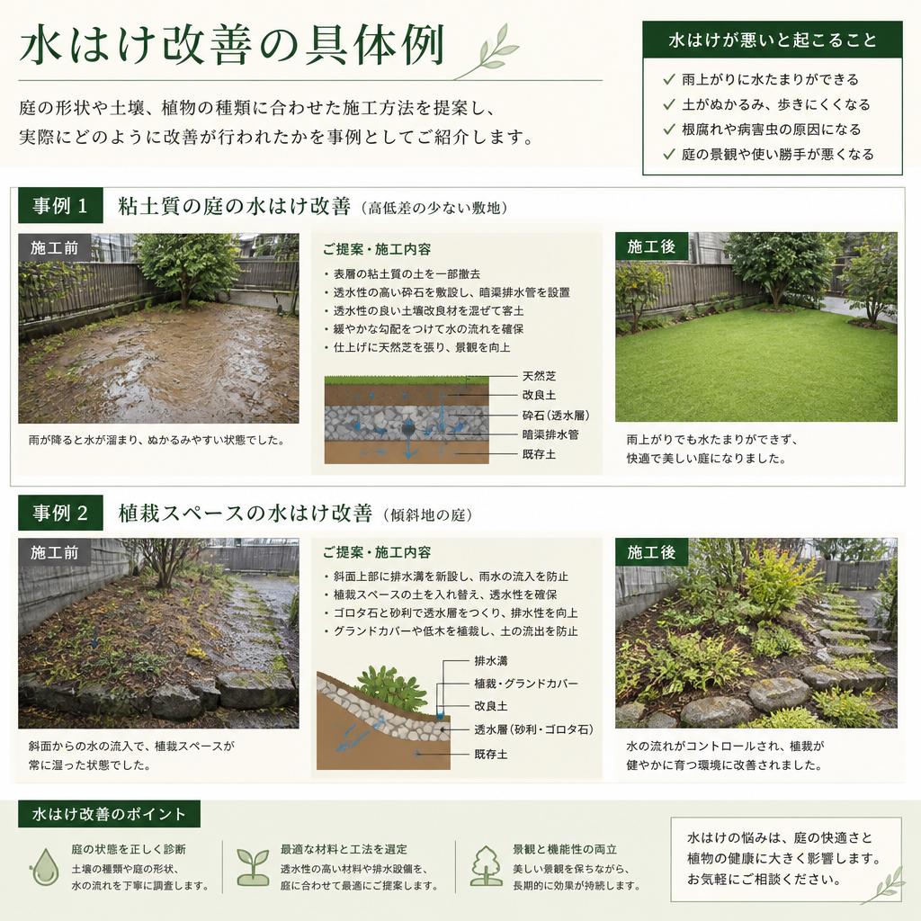 水はけ改善の施工例