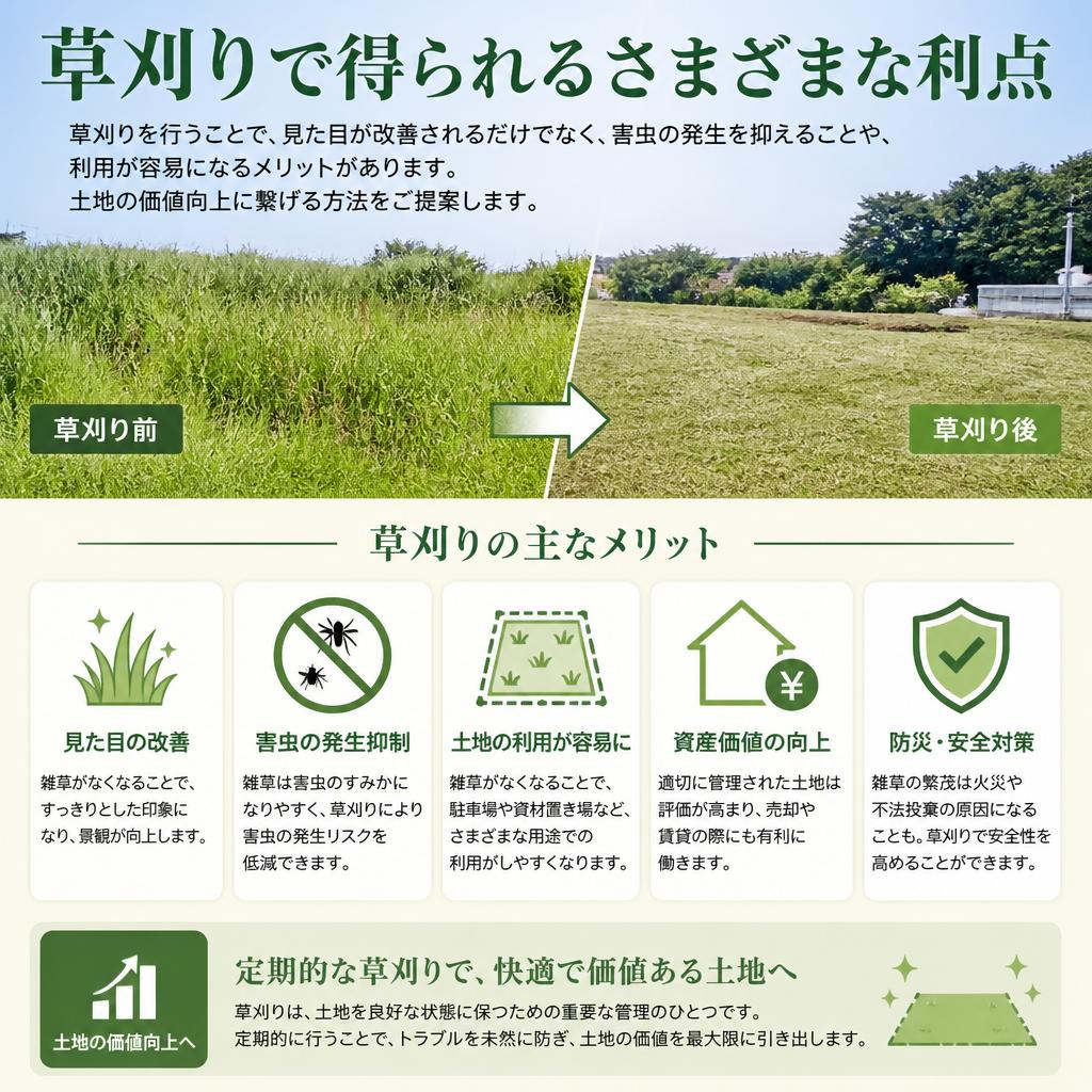 草刈りの重要性と利点
