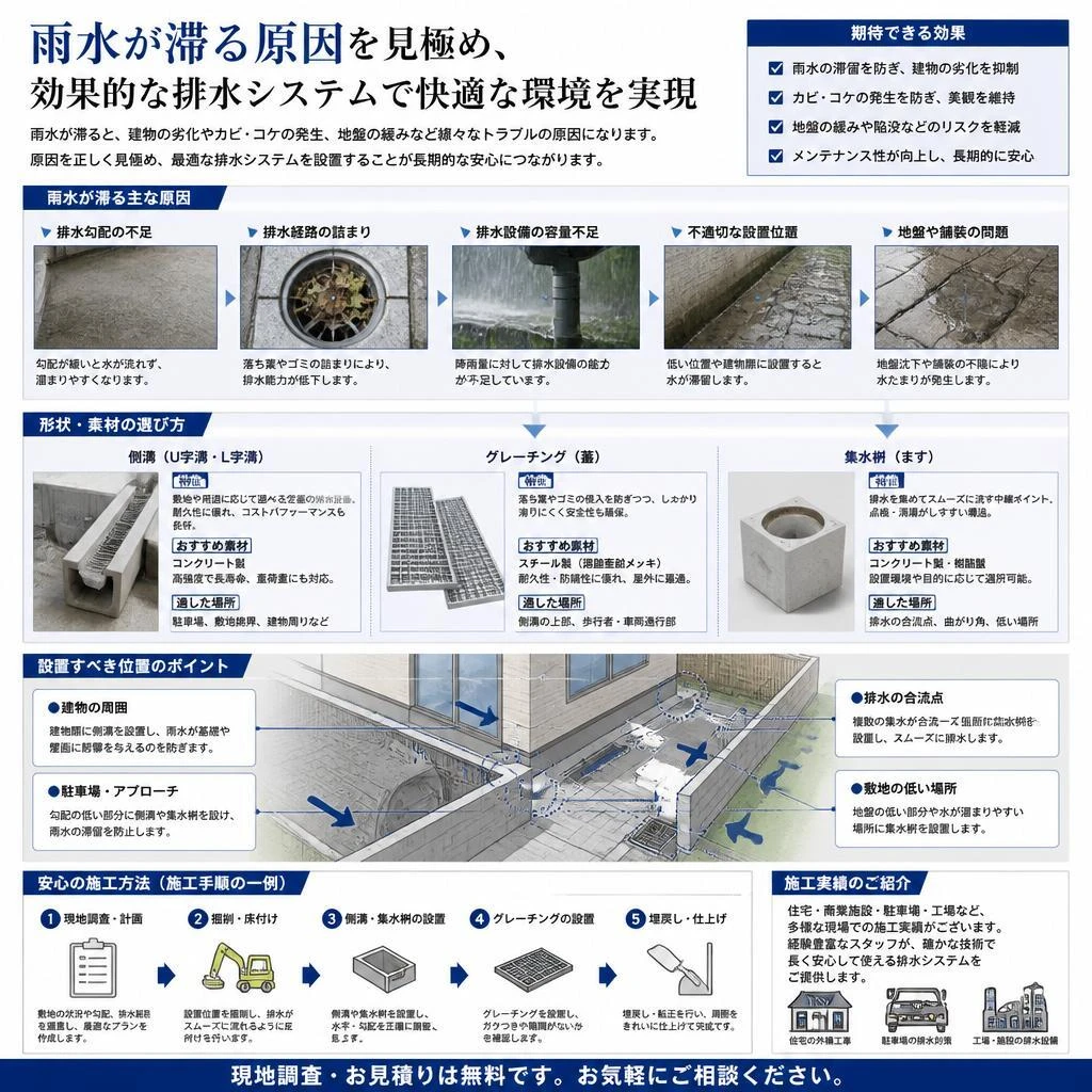 効果的な排水システムの設置