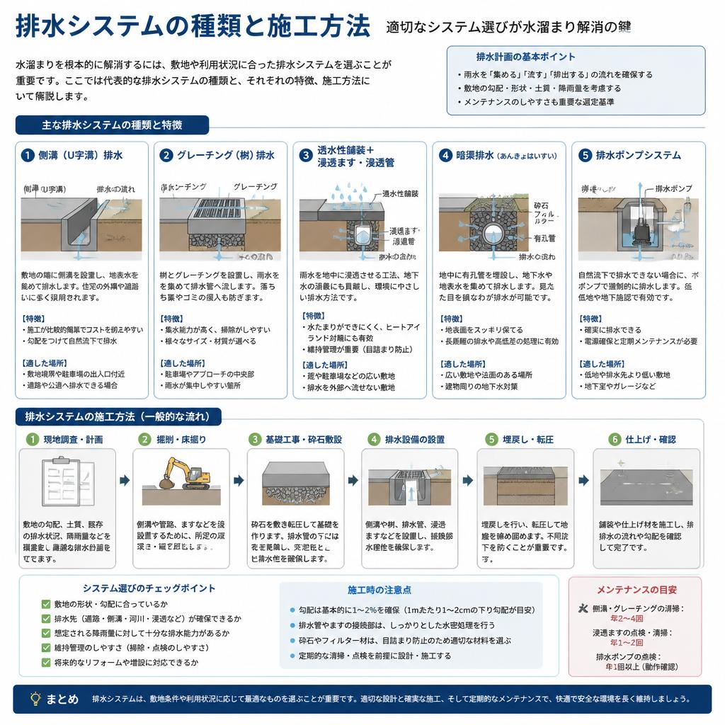 3. 効果的な排水システムの選び方