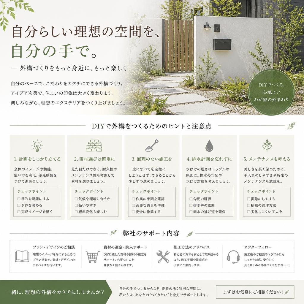 4. DIY外構に挑戦してみよう！