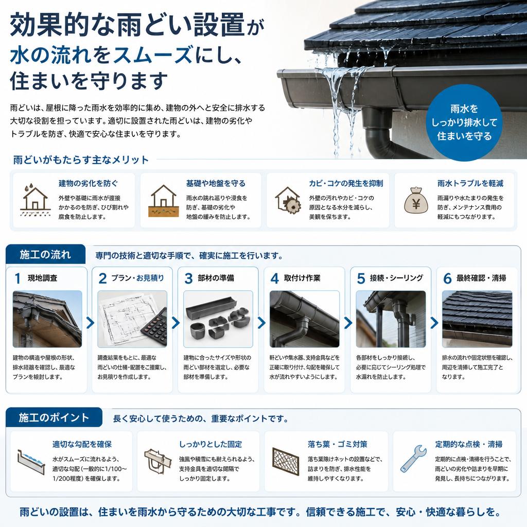 3. 雨どい設置の必要性